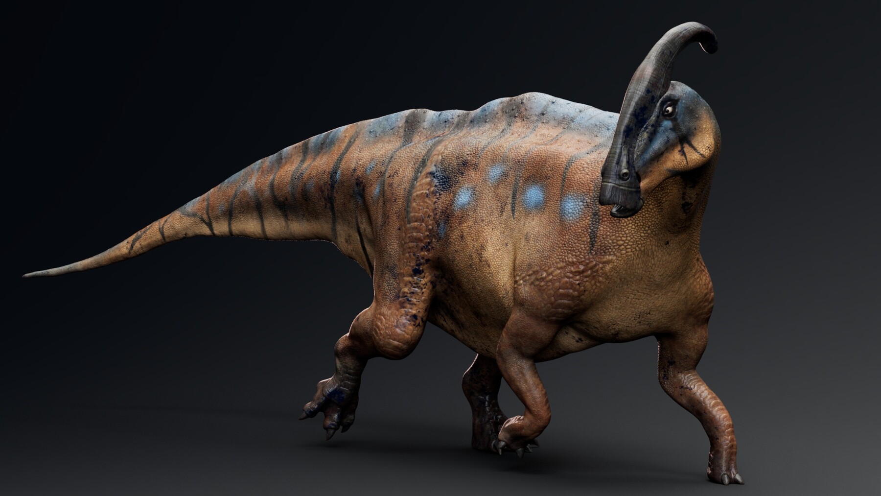 ArtStation - 3D Dino - Parasaurolophus