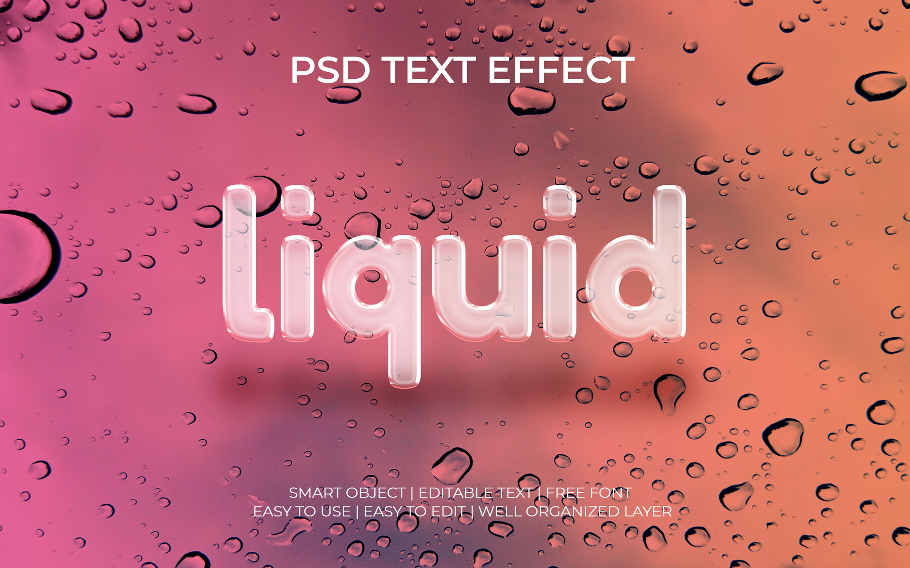 ArtStation - 3D Liquid. PSD fully editable text effect. Layer style PSD ...