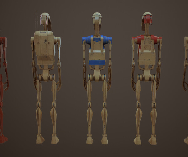 ArtStation - Star Wars Droid - Low poly | Game Assets