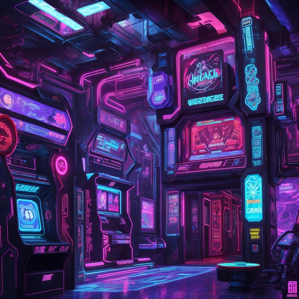 ArtStation - Cyberpunk Arcade room 100+ Reference pack | Artworks