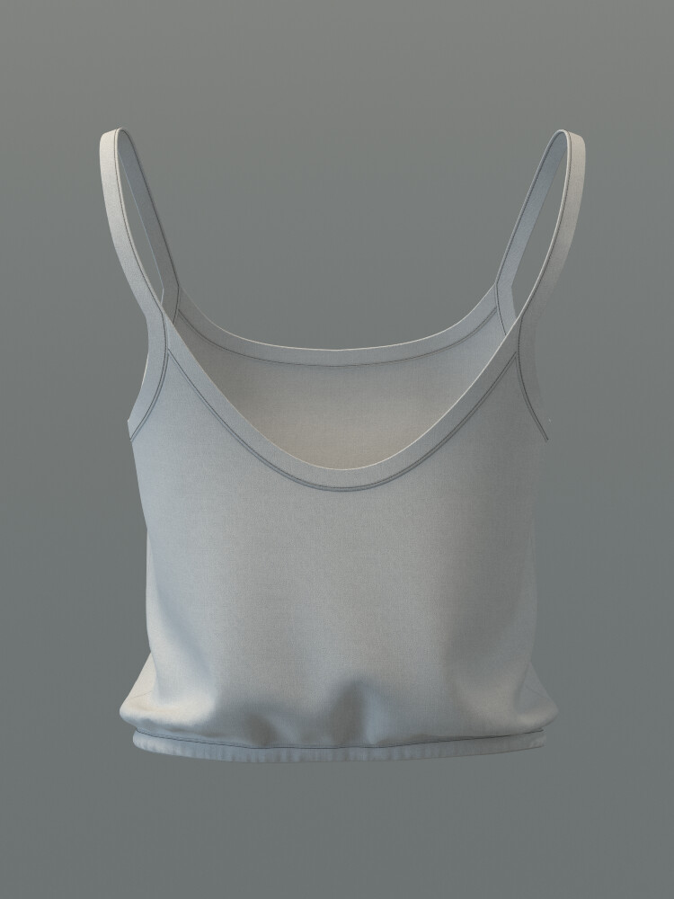 ArtStation - Cropped Cami Top | Resources