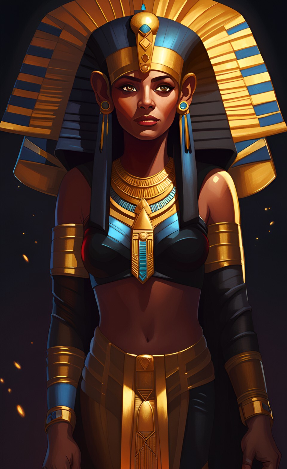 ArtStation - side profile female egyptian pharoah 630 jpg wombo art ...