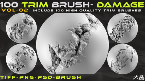 100 Trim Brush - Damage - Vol 02