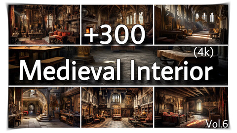 +300 Medieval Interior Concept (4K)