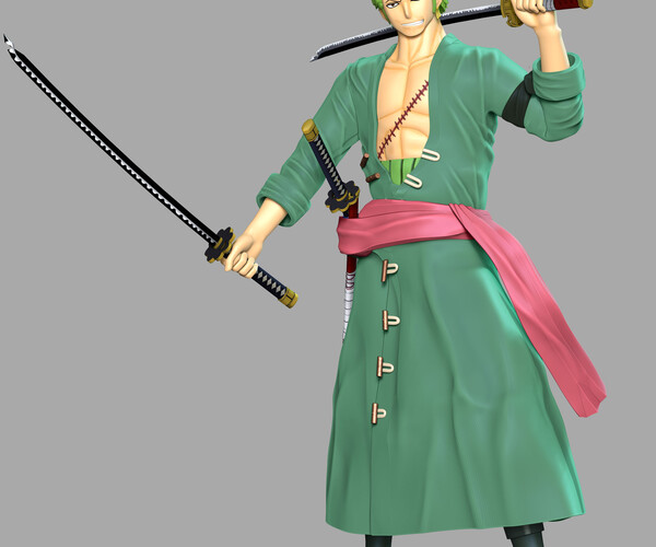 Check out this transparent One Piece Roronoa Zoro the Pirate