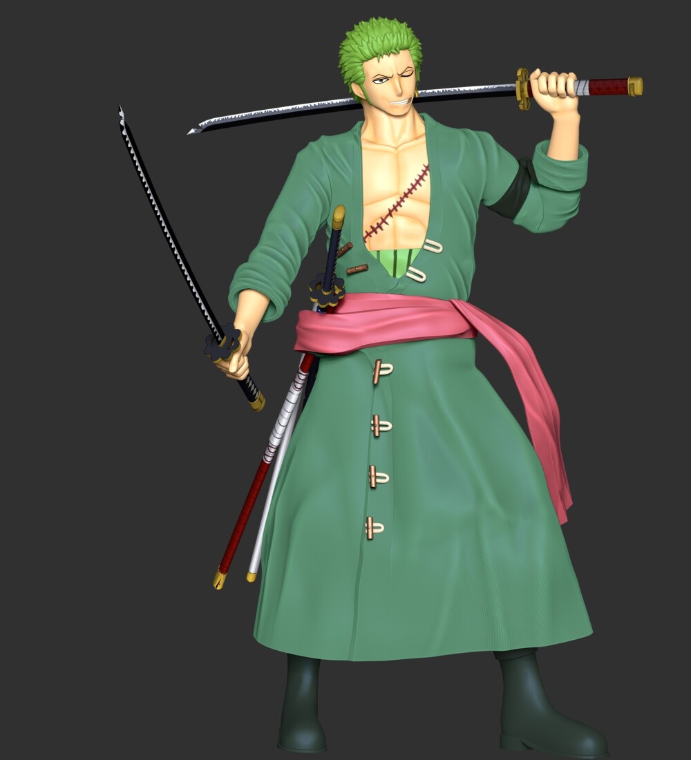 Check out this transparent One Piece Roronoa Zoro the Pirate