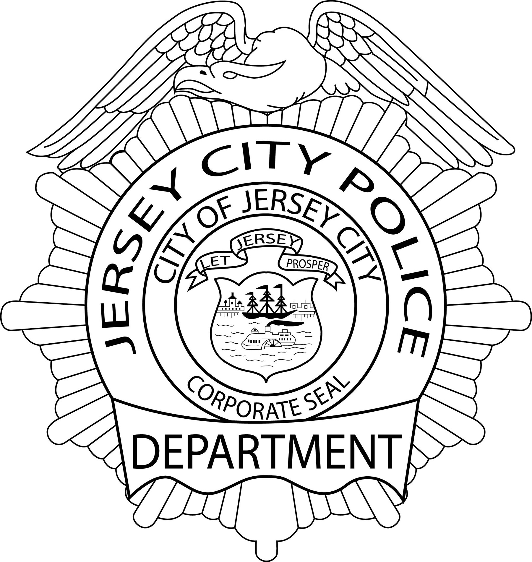 ArtStation - Jersey City New Jersey Police Department Badge VECTOR FILE ...