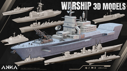 Warship 3D Models