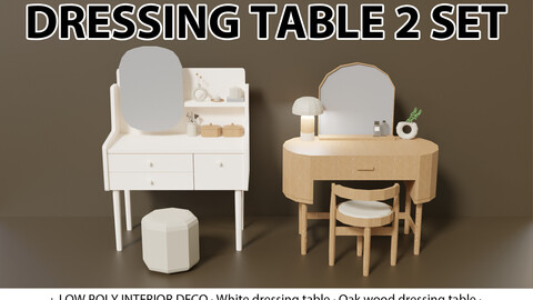 Interior design asset _ dressing table