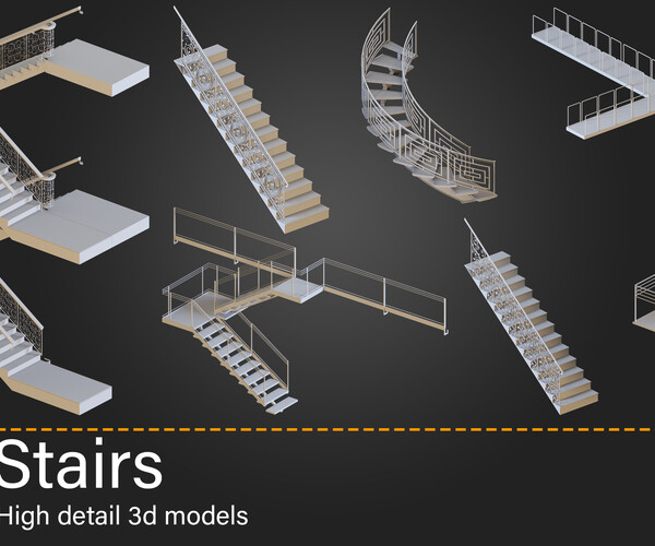 ArtStation - 40-Stairs-Kitbash-vol 02 | Resources