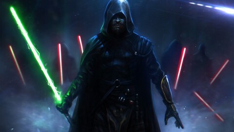 jedi knights from the film starwars digital art