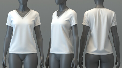 Basic V-neck T-shirt