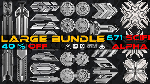 Large Bundle - 671 Scifi Alpha