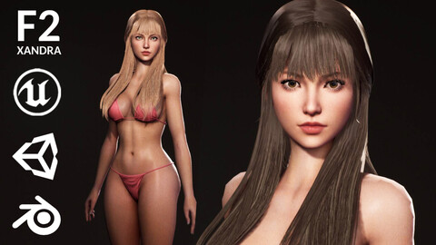 F2 Nude Bikini Girl Tia - Game Character