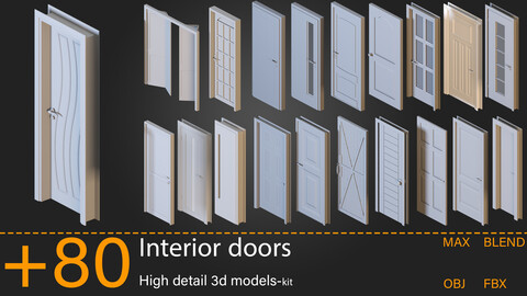 +80-Interior doors-Kitbash-vol 01