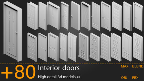 +80-Interior doors-Kitbash-vol 02