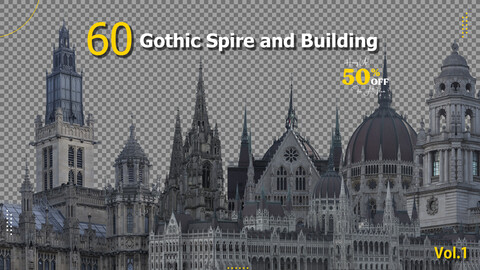 60 Gothic Spire and Building Vol.3