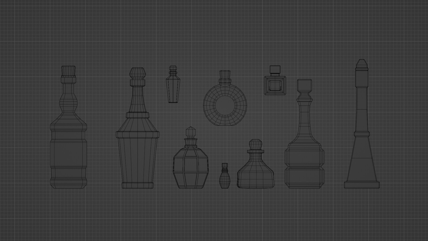 ArtStation - Decorative Bottles Pack (Blender)