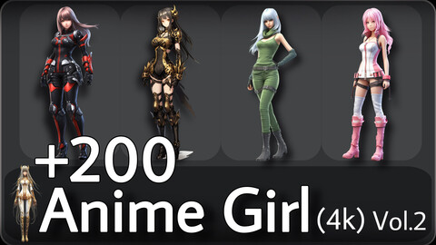 +200 Anime Girl Concept(4k)