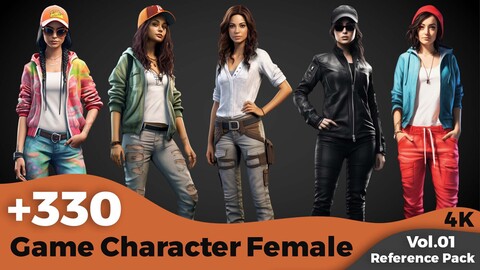 +330 Game Female Character Concept(4k)