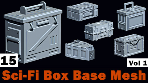 Sci-Fi Box Base Mesh Vol 1