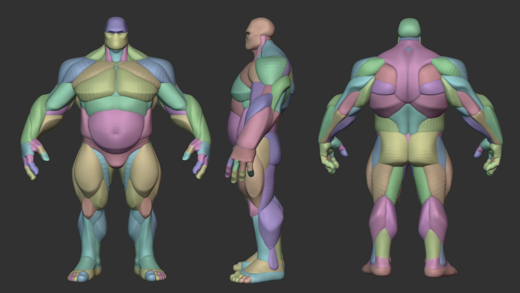 George Zaky - Stylized Thick Anatomy Blockout