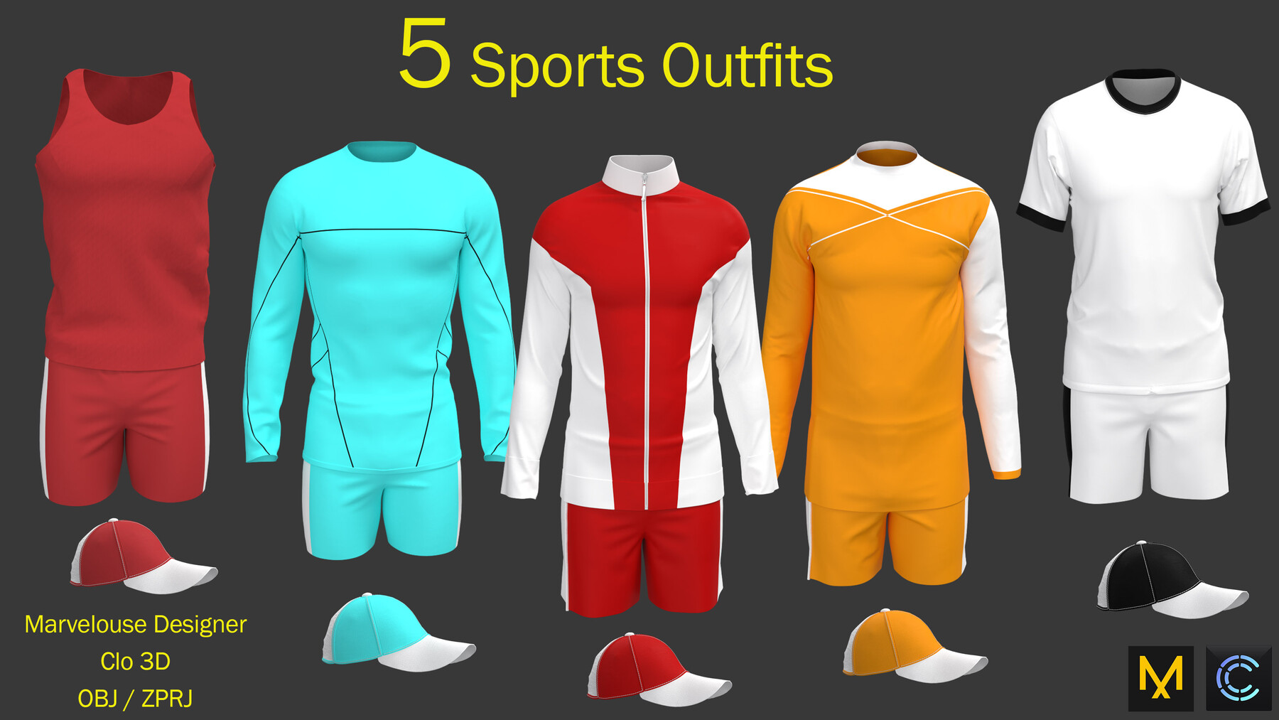 ArtStation - 5 Jersey / Sportwear / sport shirt / CLO3D