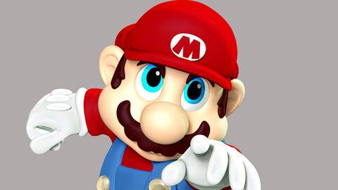 ArtStation - Super Mario Model T Pose