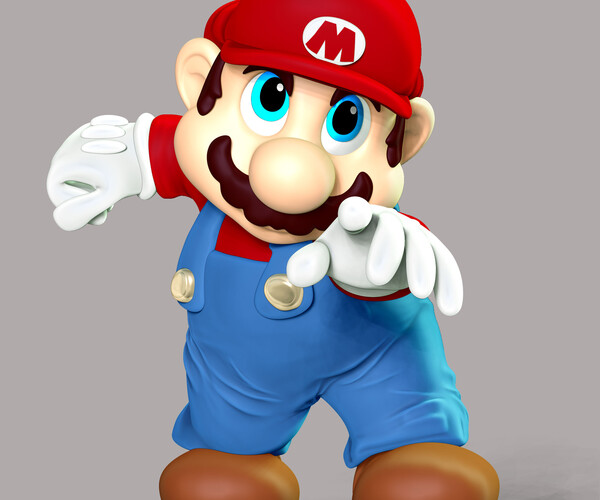 ArtStation - Super Mario Model T Pose