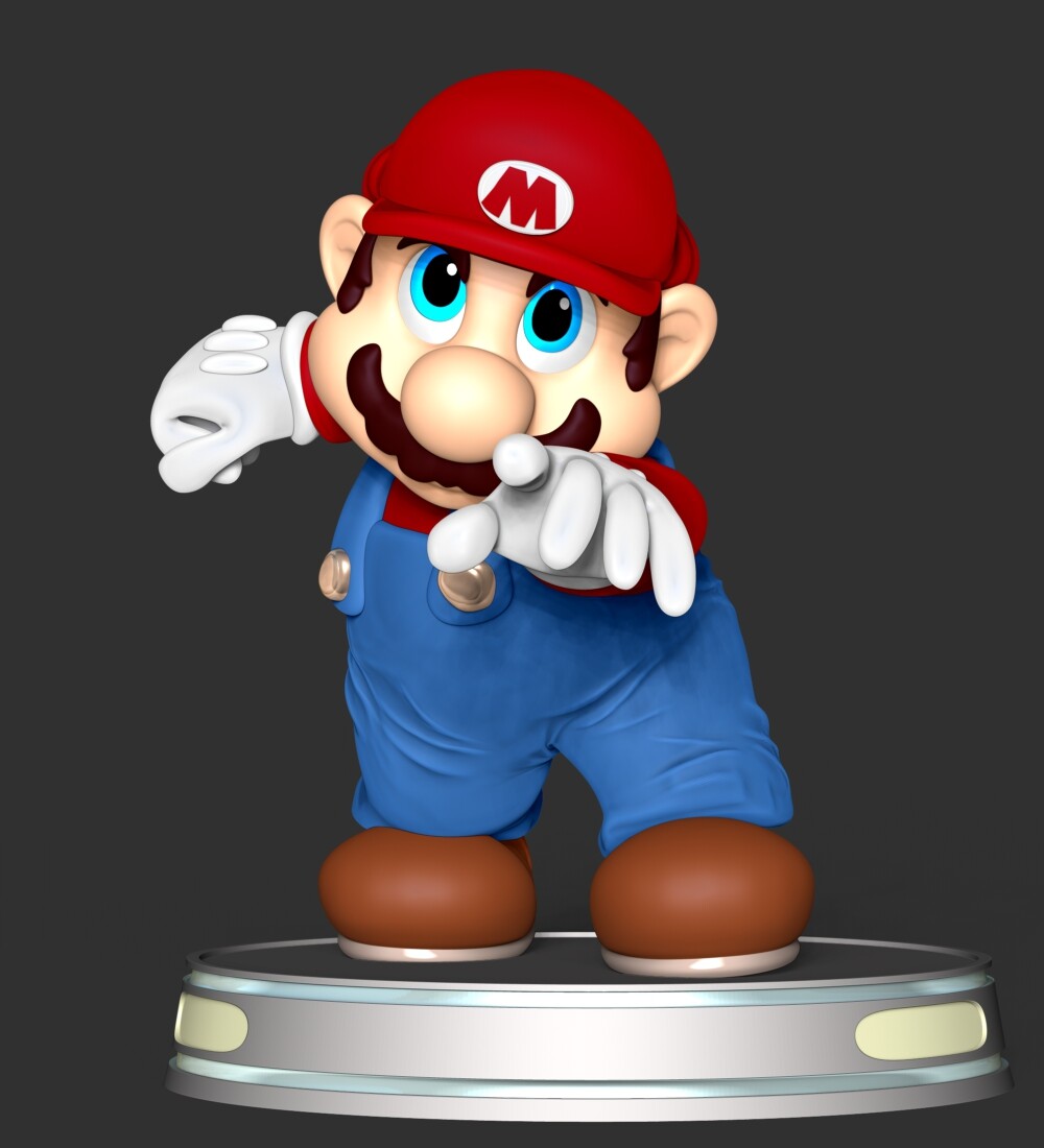 ArtStation - Super Mario Model T Pose