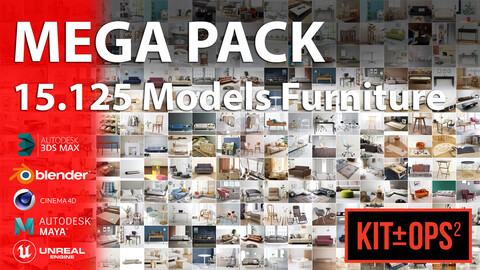 MEGA PACK | 15.000+ Models furniture | Update 2024