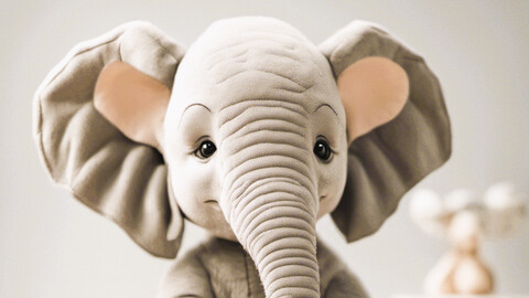 Product photos stuffed elephants