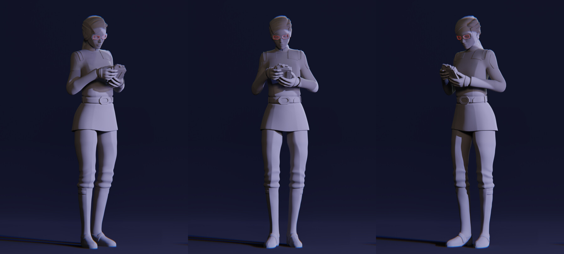 ArtStation - Star Wars Emerie Karr 3D Model Rigged Free Download | Resources