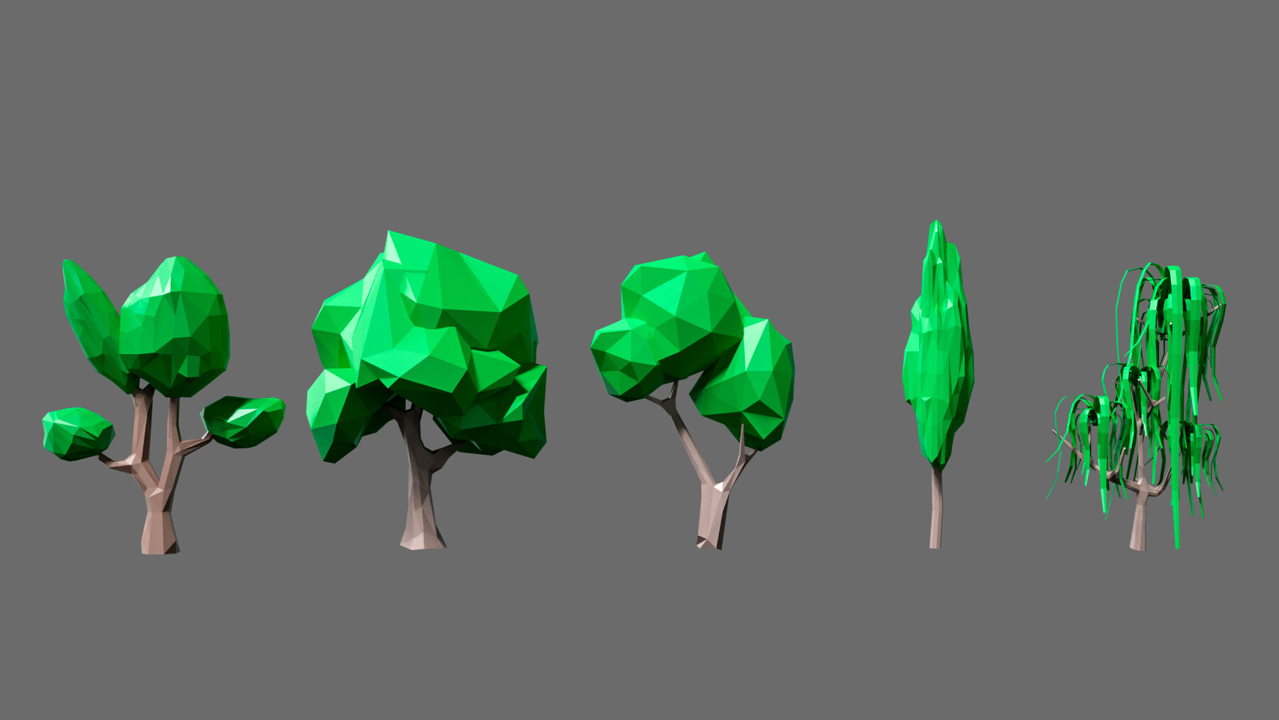 ArtStation - Cartoon vegetation 2 | Game Assets