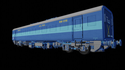 Indian Train Coach 3D model