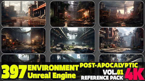 397 4K Post-Apocalyptic Environment Reference Pack Vol.01