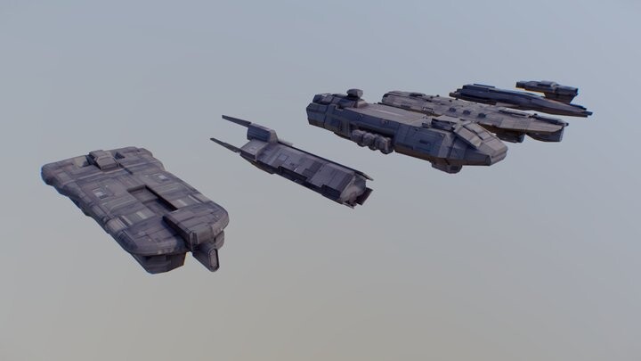 ArtStation - spaceships set | Resources