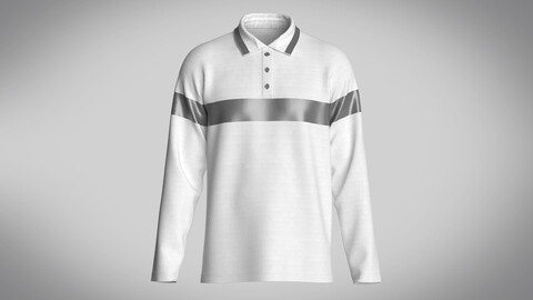 Mens Long Sleeve Polo