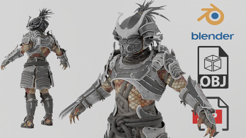 Samurai Predator Textured Model