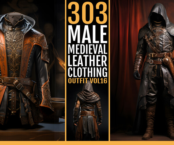 ArtStation - 5 medieval mens shirt