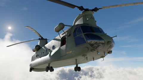 Chinook CH-47 Military Helicopter