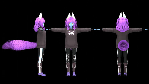 FOXIE GIRL VRCHAT AVATAR