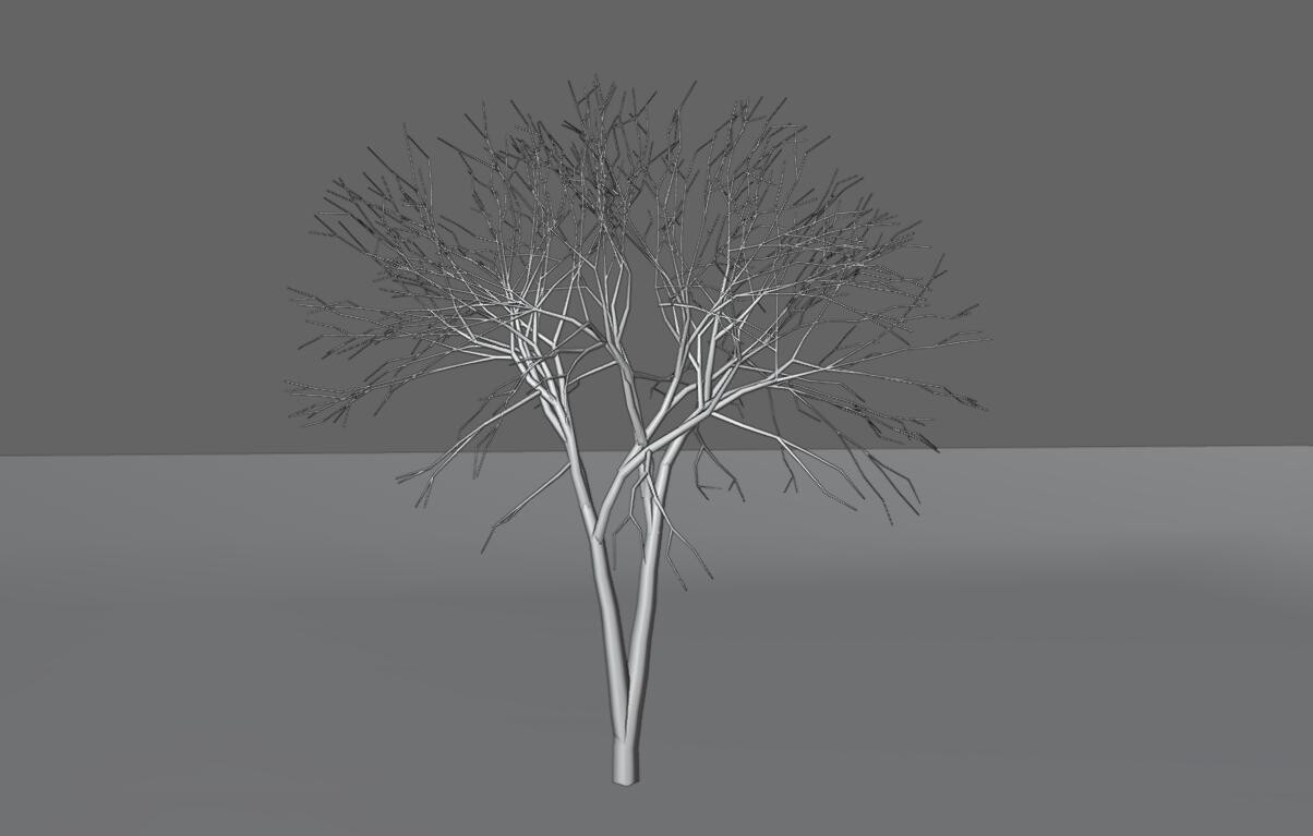 ArtStation - Thin Dry Tree - Arvore Seca Low-poly 3D model | Game Assets