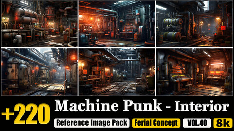 220 Machine Punk - Interior Reference Image Pack v.40