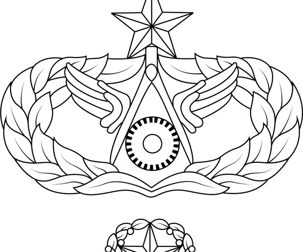 ArtStation - Air Force Civil Engineering Occupational Badge vector svg ...