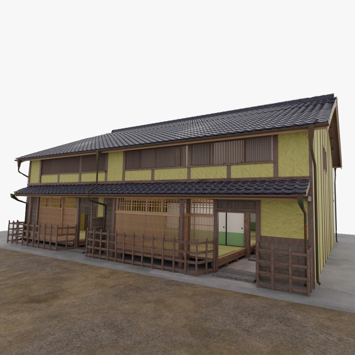 ArtStation - JAPANESE STYLED HOUSE