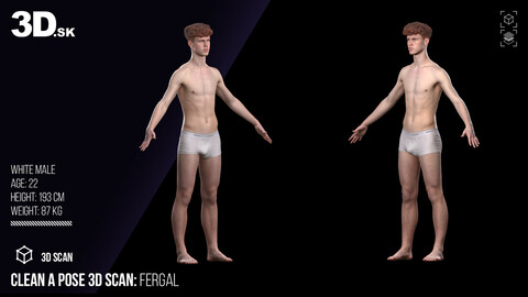 Clean A Pose 3D Scan | Fergal Underwear