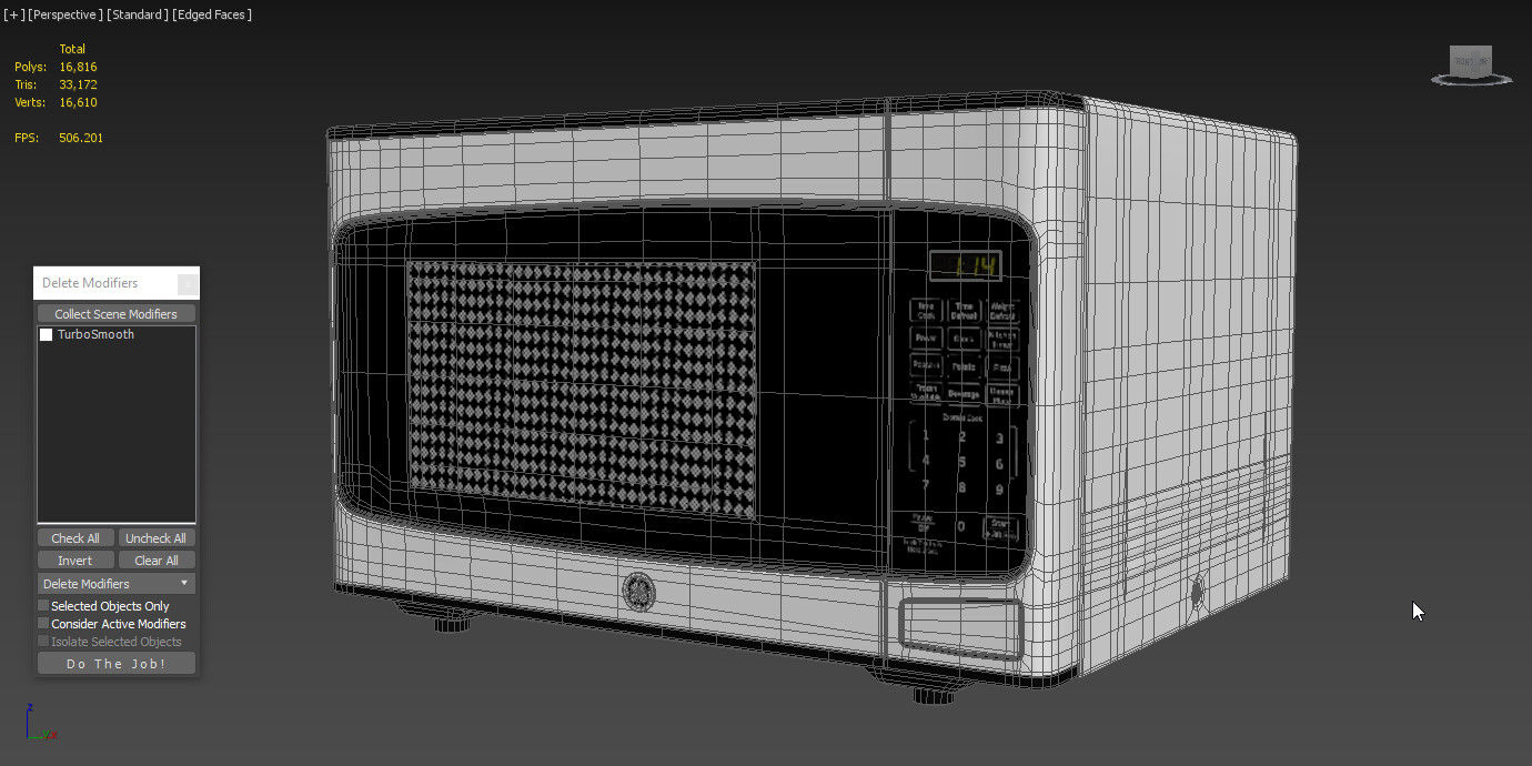 Ge Countertop Microwave Oven Jesp113Spss - 3D Model by 3dxin