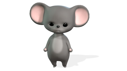 MOUSE CARTOON ANIMAL KIDS -- BLENDER - FBX ANIMATED