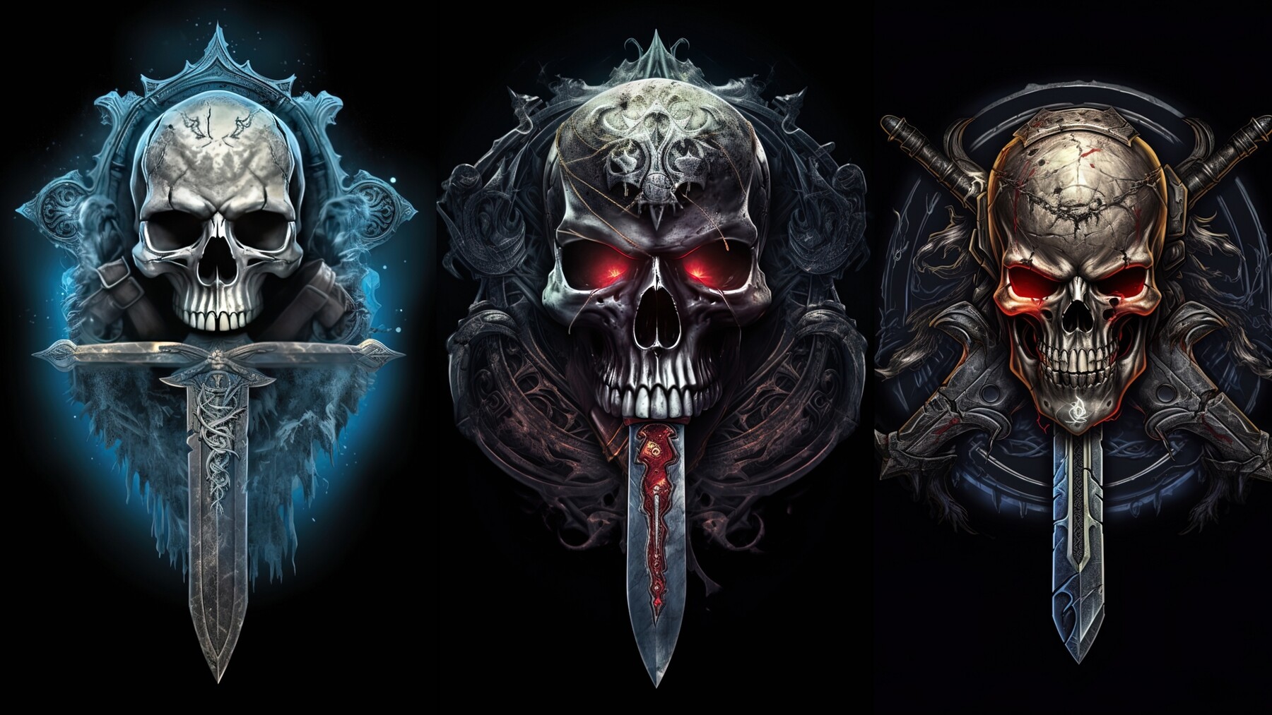 ArtStation - Gold Skull Aces Cool Spade Theme